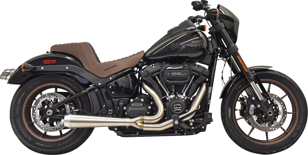 BASSANI XHAUST Road Rage III 2-into-1 motorcycle exhaust system in stainless steel with part number 1S72SSE.
