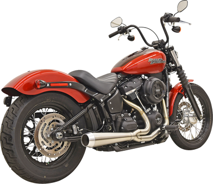 BASSANI XHAUST Road Rage III 2-into-1 motorcycle exhaust system in stainless steel, part number 1S72SSE, with polished finish.