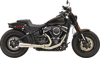 BASSANI XHAUST Road Rage III 2-Into-1 motorcycle exhaust system in stainless steel with part number 1S72SSE, shown from side angle.