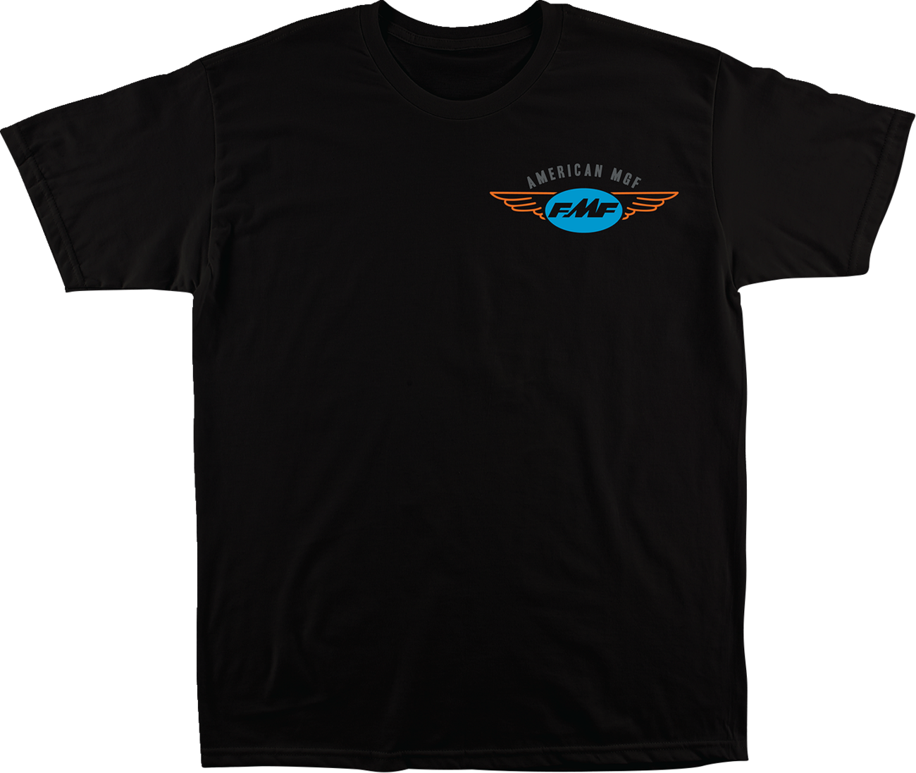 Black FMF loose fit T-shirt in 2XL size, featuring a casual design and soft fabric for comfortable everyday wear.