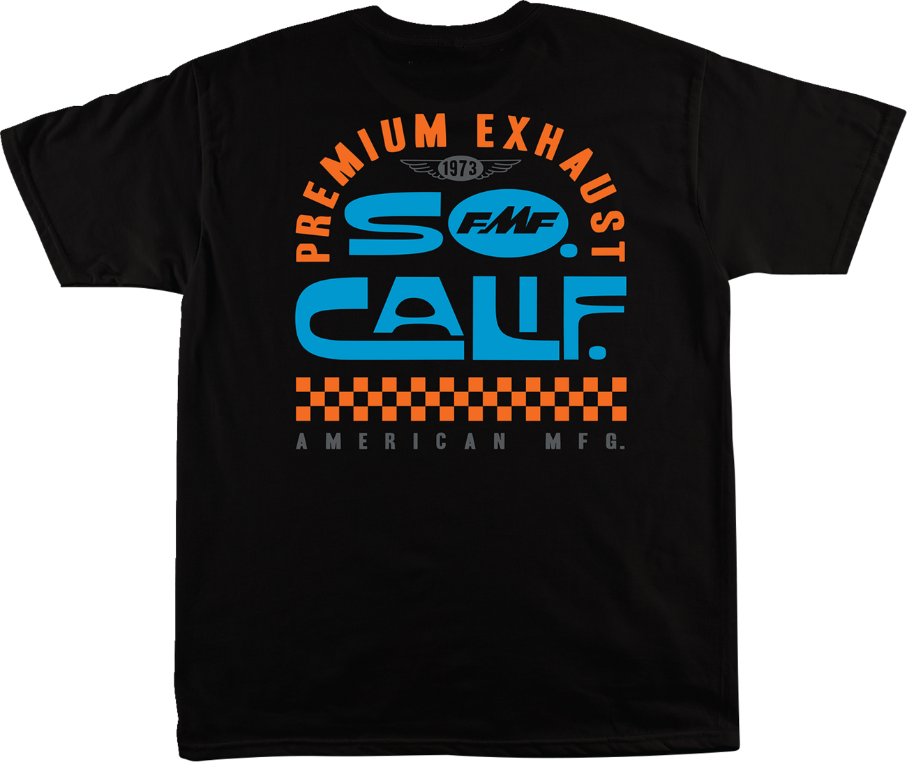 FMF black loose fit T-shirt in 2XL size, casual style, front view showing soft fabric and relaxed fit.