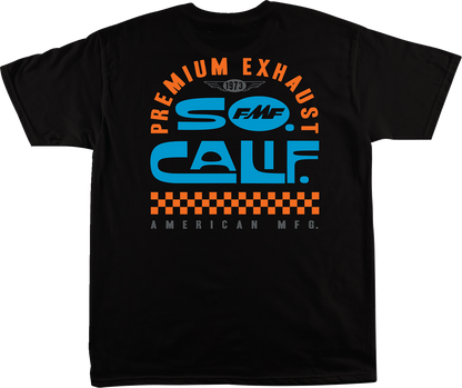 FMF black loose fit T-shirt in 2XL size, casual style, front view showing soft fabric and relaxed fit.