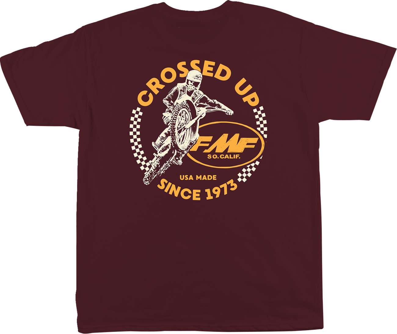FMF Crossed Up T-Shirt - Maroon, Medium - SP24118901MRNMD