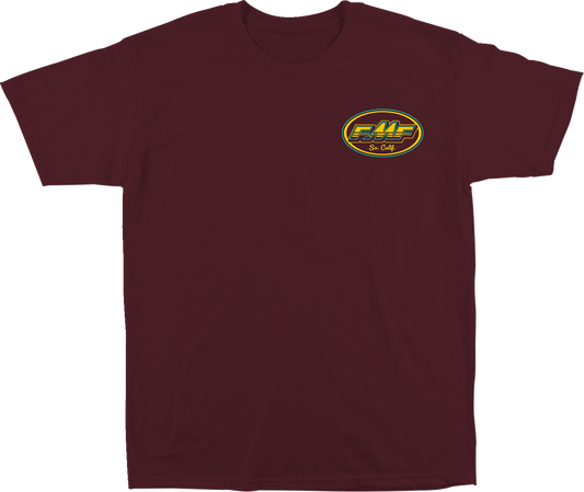 FMF Golden Stay T-Shirt - Maroon, Small, SP24118904MRNSM