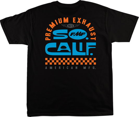 Black FMF Loose T-Shirt in Medium, casual fit, soft fabric, front view showing the relaxed style and classic design.