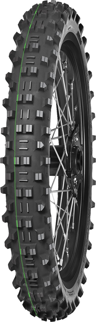 MITAS Terra Force-EF 2 SM super light front motorcycle tire, 90/90-21 and 3.00-21 size, with 54R speed rating, mounted on a wheel.
