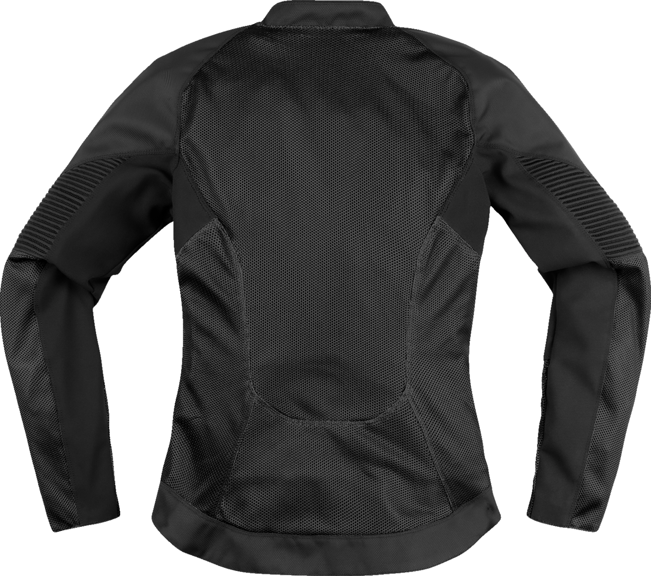 ICON Women's Overlord3 Mesh Jacket in black, size 2XL, featuring a lightweight design and mesh panels for breathability.