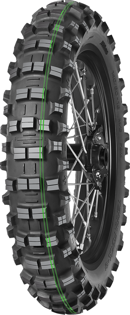 MITAS Terra Force-EF Super Soft rear tire 120/90-18 for extreme enduro and dual sport motorcycles.