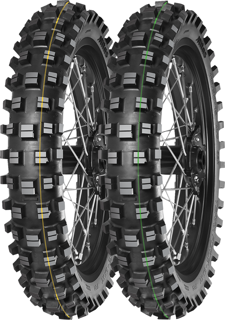 MITAS Terra Force-EX XT Super Light rear motorcycle tire, size 120/90-18, featuring durable tread for off-road riding