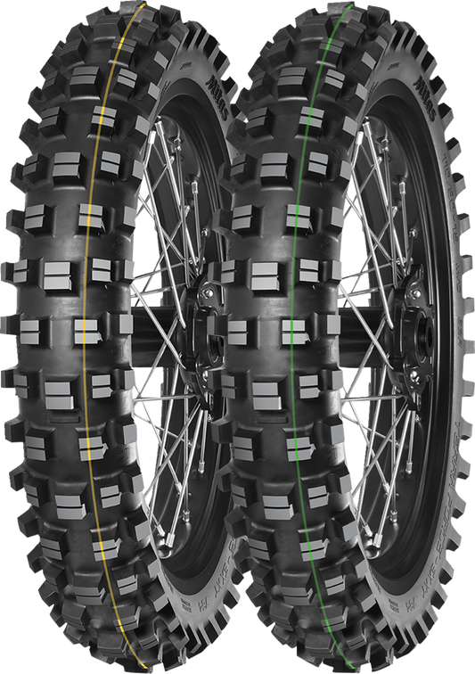 MITAS Terra Force-EX XT Super Light rear motorcycle tire, size 120/90-18, featuring durable tread for off-road riding
