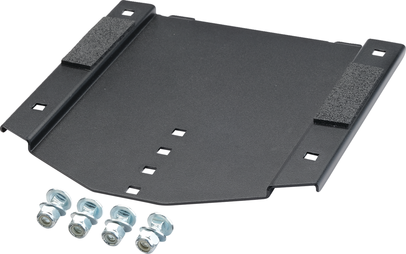 Moose Offroad adventure bike rack mounting plate, 6x8 inches, universal fit, durable metal construction.