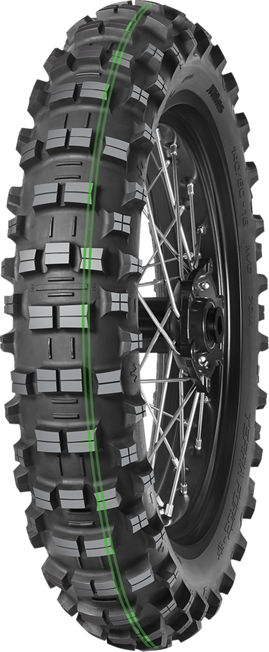 MITAS Terra Force-EF Pro super soft rear motorcycle tire 140/80-18 with aggressive tread pattern