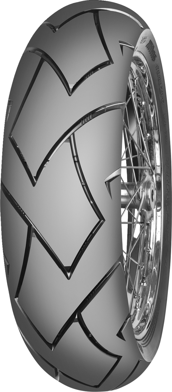 MITAS Terra Force-R rear tire 120/90-17 for KTM 1290 Adventure S, designed for all-terrain off-road riding.