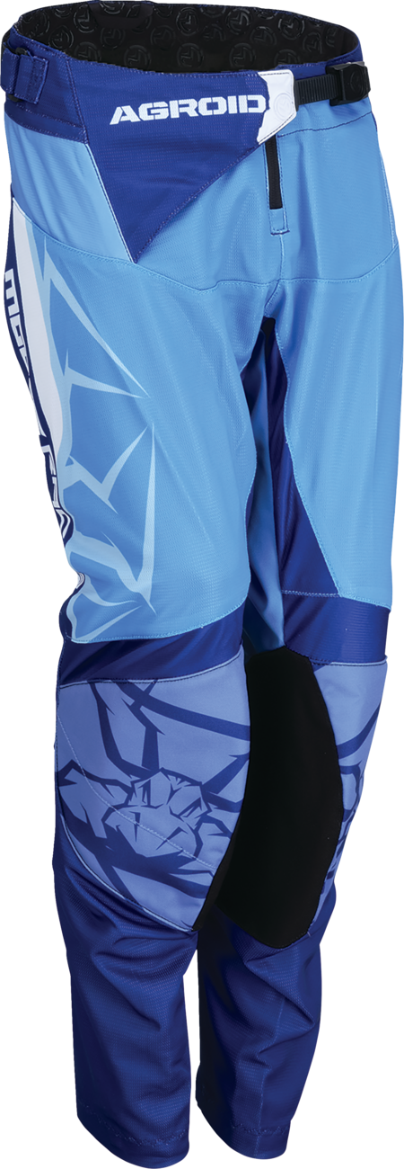 MOOSE OFFROAD Youth Agroid Mesh Pants - Blue/White, Part Number 2903-2513