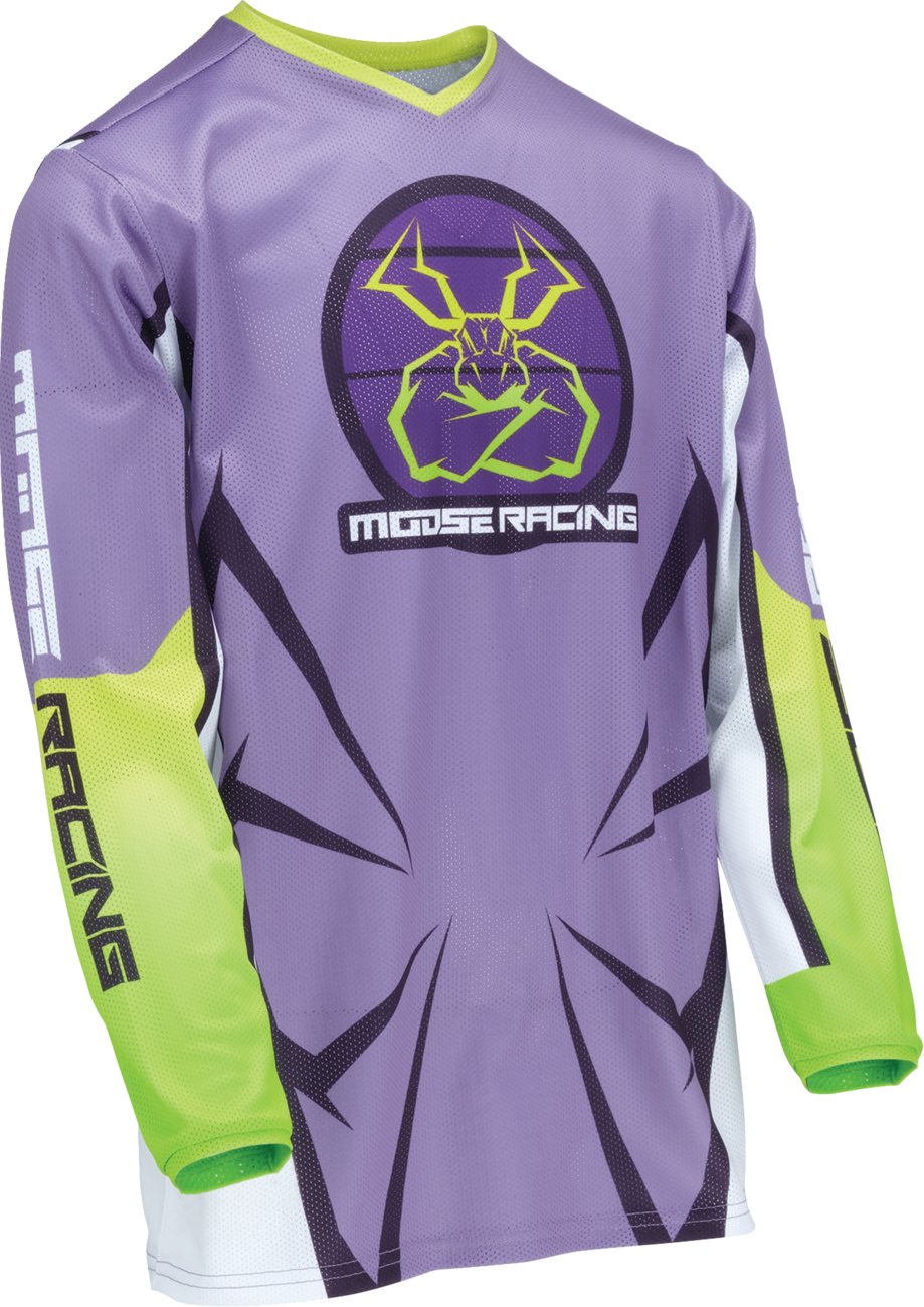 Moose Offroad Youth Agroid Mesh Jersey - Purple/White, Size XL (Part No. 2912-2478)
