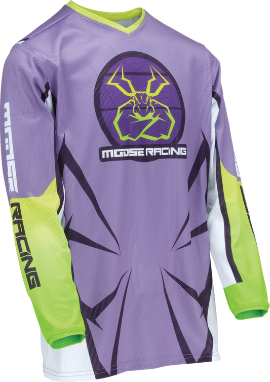 Moose Offroad Youth Agroid Mesh Jersey - Purple/White, Size XL (Part No. 2912-2478)