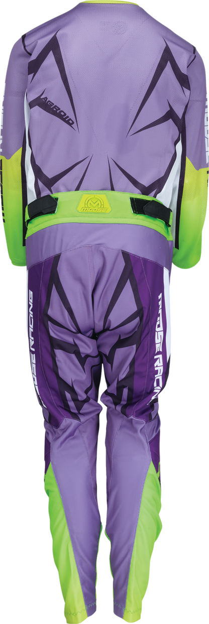 Moose Offroad Youth Agroid Mesh Jersey - Purple/White, Size XL (Part No. 2912-2478)