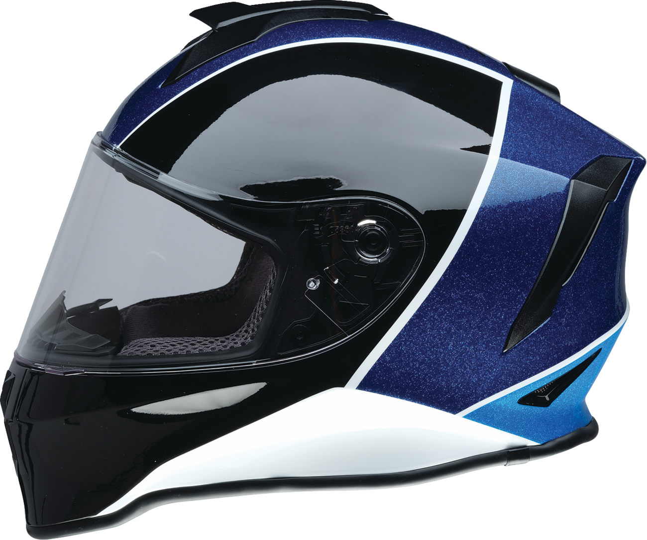 Z1R Youth Warrant 2.0 snow helmet in Fresh Pow Purple and Blue, large size with ventilation and snow protection features.
