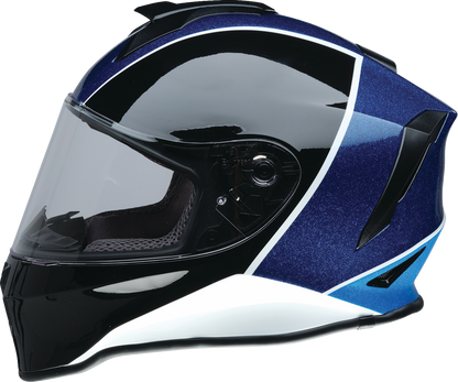 Z1R Youth Warrant 2.0 snow helmet in Fresh Pow Purple and Blue, large size with ventilation and snow protection features.