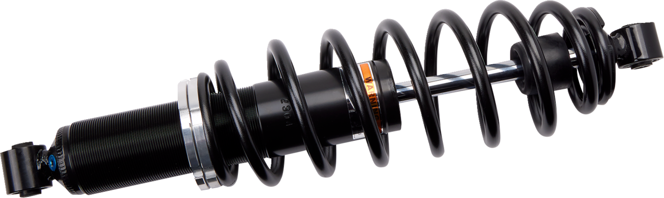Heavy-duty front gas shock absorber for Polaris vehicles by Moose Offroad, designed for durability and off-road performance.