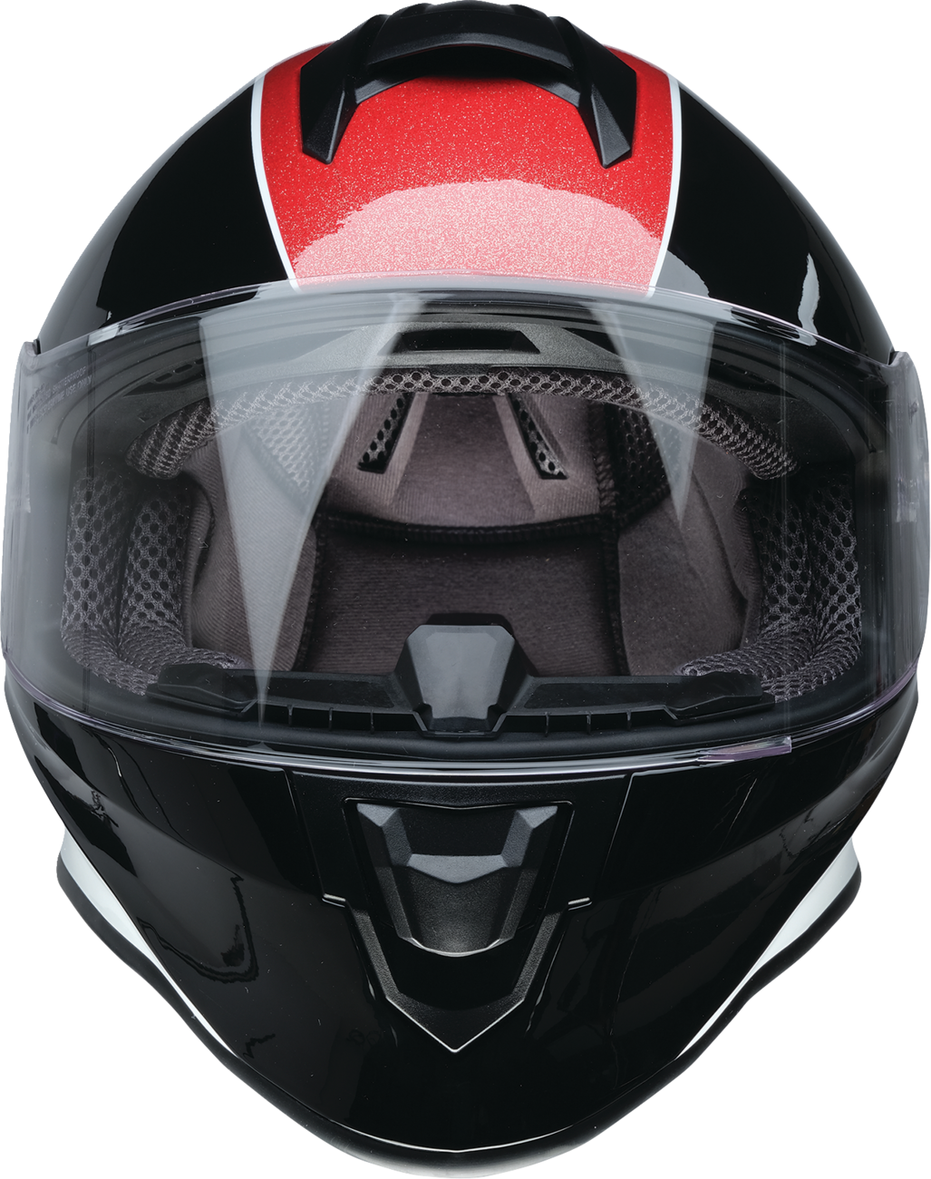 Z1R Youth Warrant 2.0 Snow Helmet in Fresh Pow Red, white, and blue, medium size, with ventilation and adjustable straps.