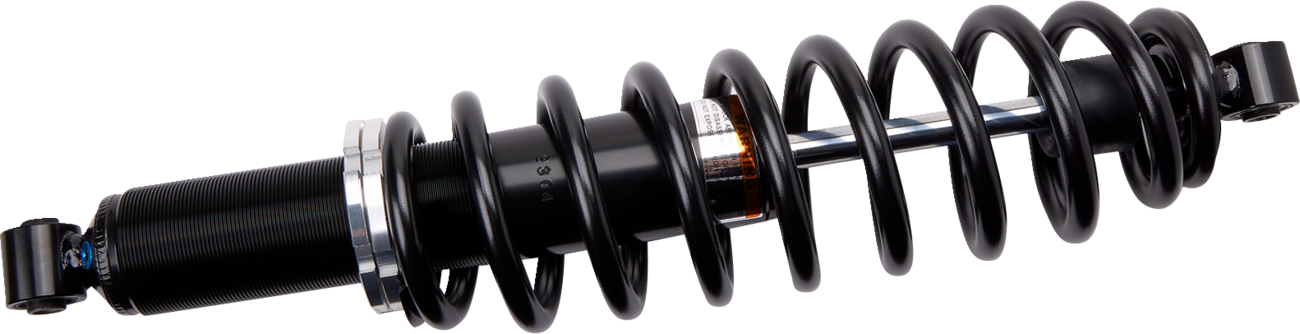 Moose Offroad rear heavy-duty gas shock with adjustable preload for Polaris vehicles, durable off-road suspension component.