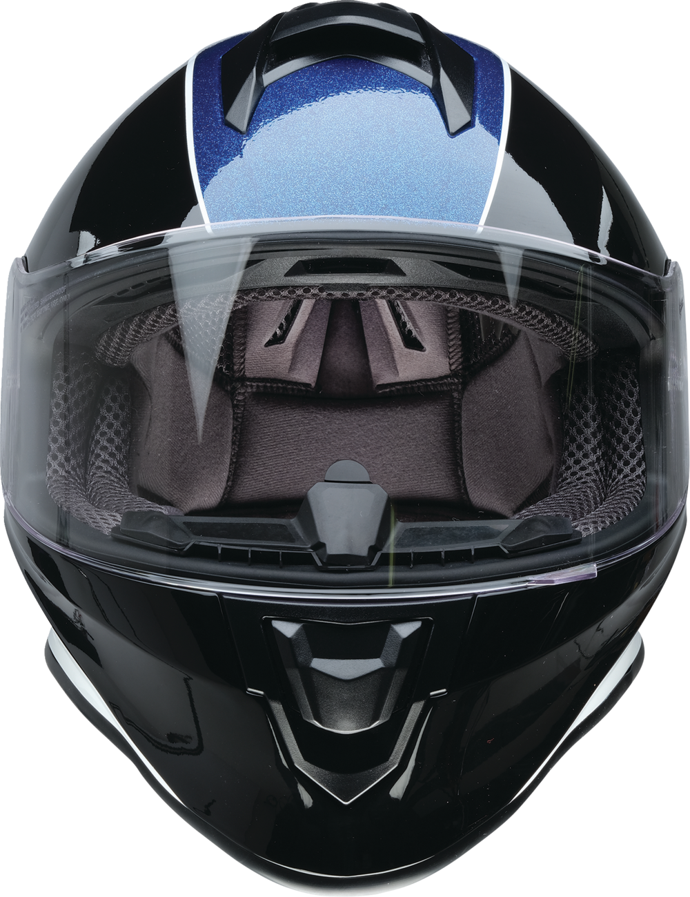 Z1R Youth Warrant 2.0 snow helmet in Fresh Pow Purple and Blue, large size, featuring a secure fit and snow protection.