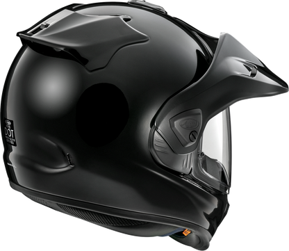 Black ARAI XD-5 helmet in medium size with sleek design, featuring aerodynamic vents and matte finish.