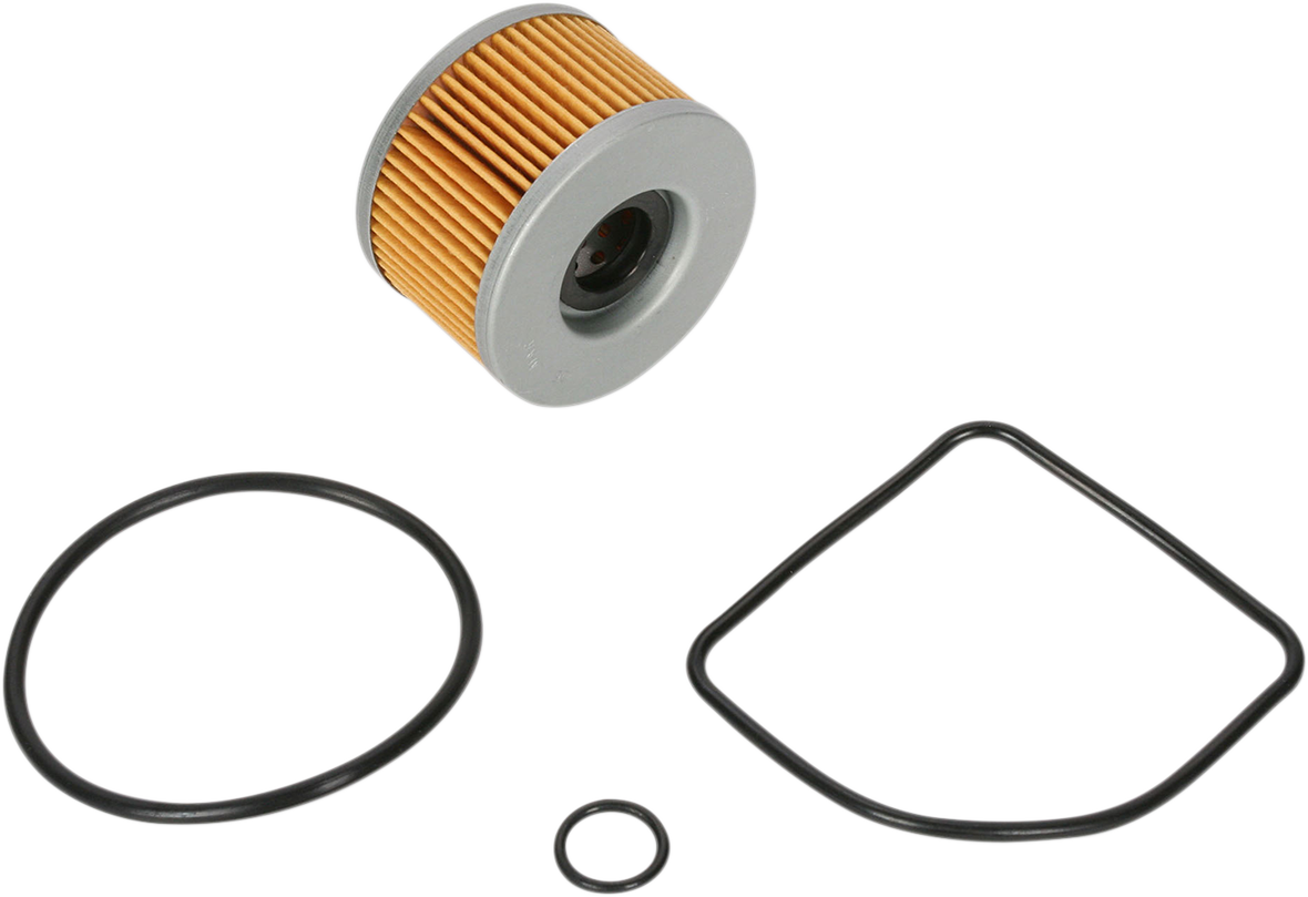PARTS UNLIMITED Pro Series Oil Filter 15412-413-005 for engine protection, shown mounted on an engine.