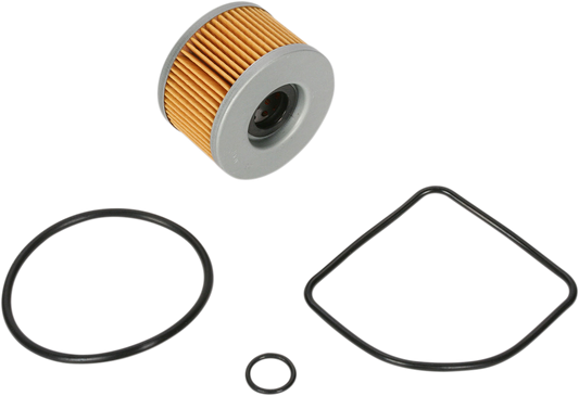 PARTS UNLIMITED Pro Series Oil Filter 15412-413-005 for engine protection, shown mounted on an engine.