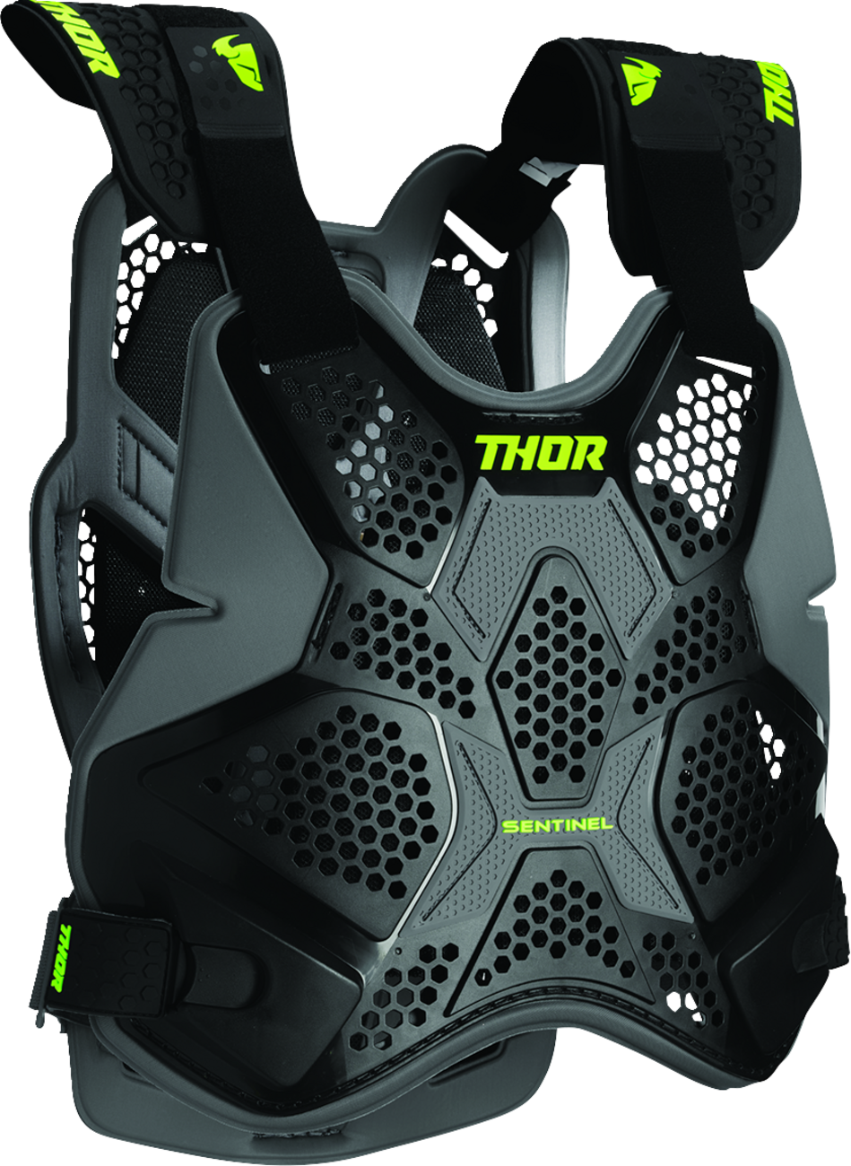 THOR, THOR Sentinel Pro Guard XL/2XL Black - Lightweight Impact Protection with Ventilation
