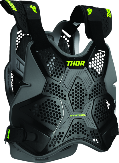 THOR, THOR Sentinel Pro Guard XL/2XL Black - Lightweight Impact Protection with Ventilation
