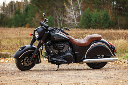 Kuryakyn Teardrop Mirrors in satin black with convex glass, streamlined aluminum design for improved rear visibility on motorcycles.