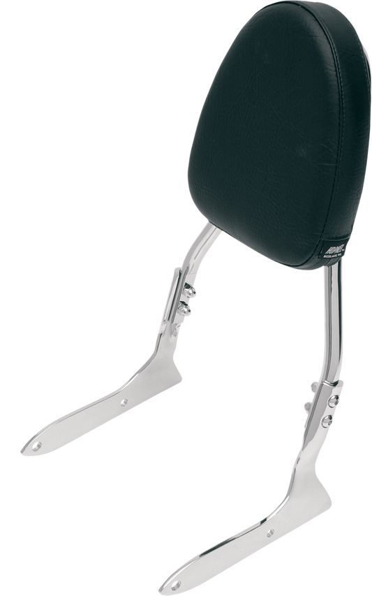 Show chrome sissy bar kit for engine by Bill's Exhausts with sleek chrome finish and mounting hardware.