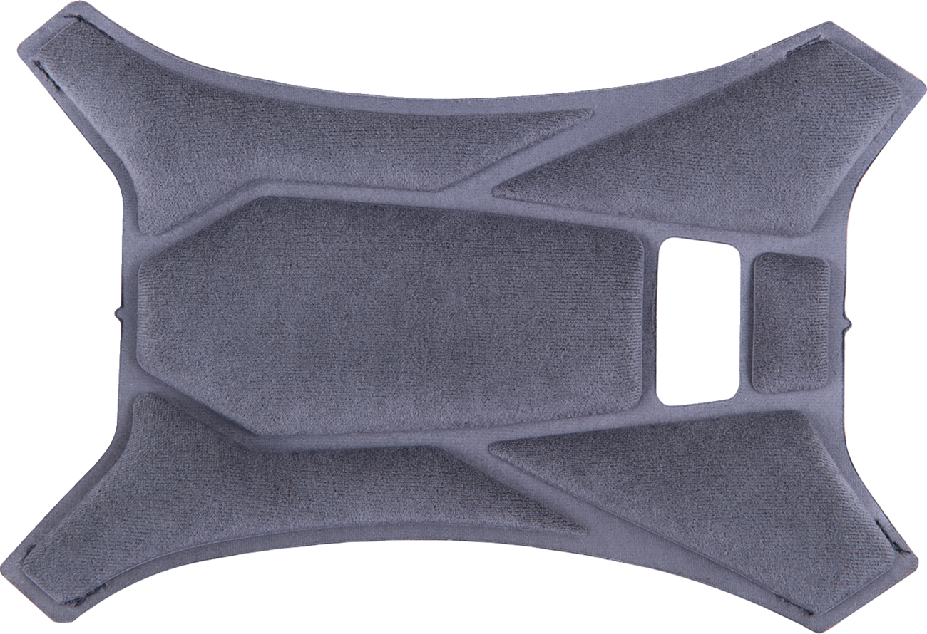 Alpinestars Supertech R10 top pad in gray with protective padding and branding details, designed for motorcycle racing gear