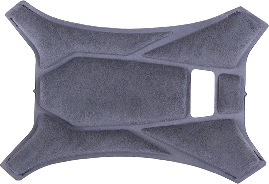 Alpinestars Supertech R10 top pad in gray with protective padding and branding details, designed for motorcycle racing gear