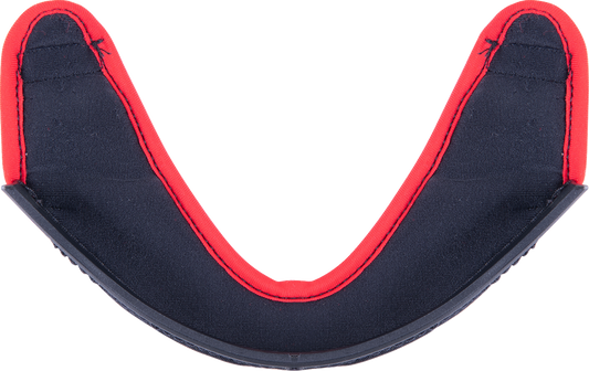 Alpinestars Supertech R10 chin curtain in XL/2XL size, black racing helmet accessory with ventilation openings and branding details.