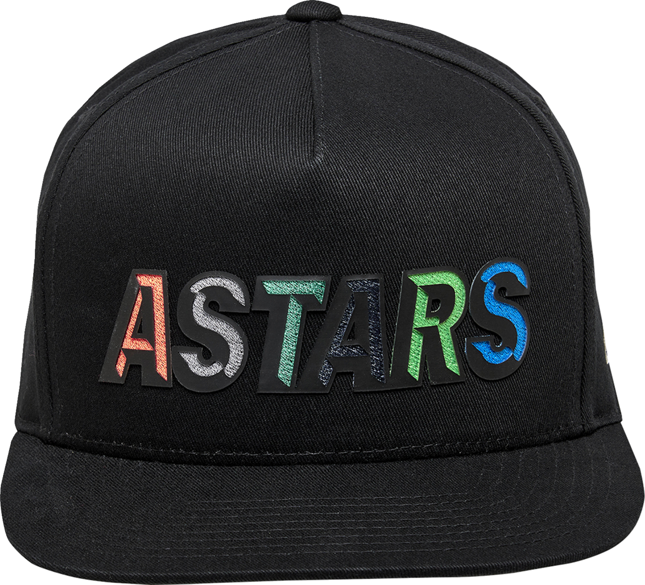 Alpinestars Candy Hat in black, one size, with a curved brim and logo patch, stylish casual accessory.