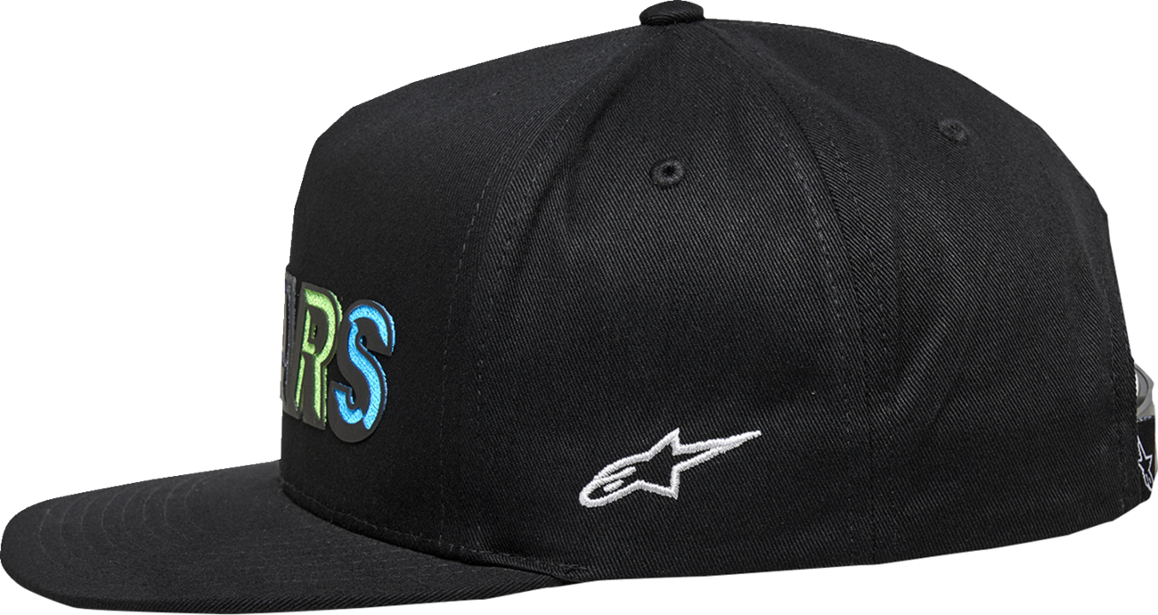 Alpinestars Candy Hat in black, one size, featuring the brand logo on the front and a casual, sporty design.