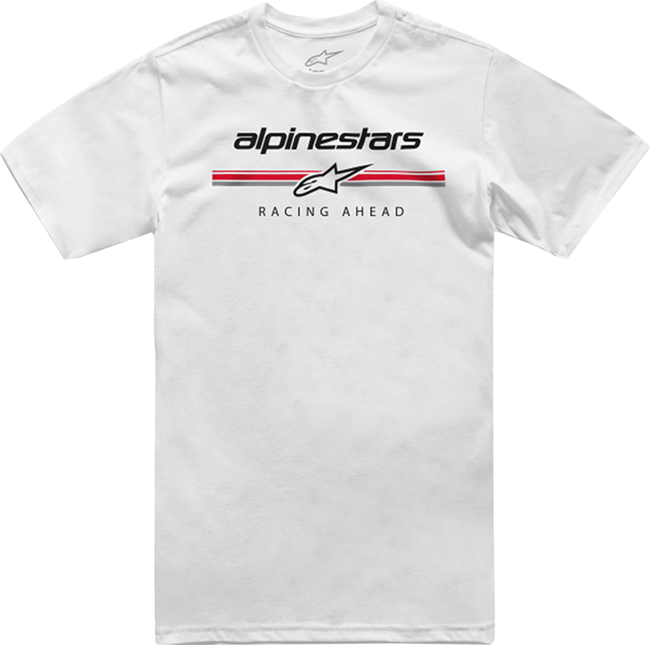 Alpinestars Betteryet T-Shirt in white, XL size, featuring the Alpinestars logo and casual fit on a model.