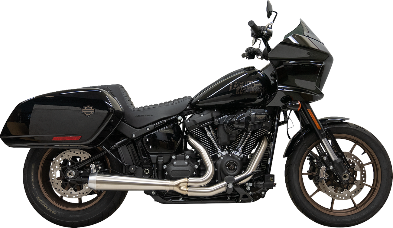 BASSANI XHAUST Road Rage III stainless steel 2-into-1 exhaust system, part number 1S81SSE, showing the sleek exhaust pipes and muffler