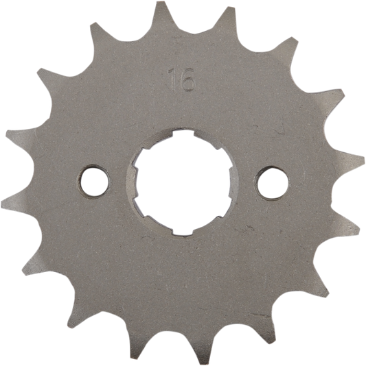 Honda countershaft sprocket by Parts Unlimited, 16-tooth replacement part for motorcycle drivetrain system.