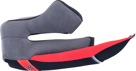 Alpinestars Supertech R10 motorcycle helmet cheek pads, 30 mm thickness, showing soft foam padding and secure fit design.