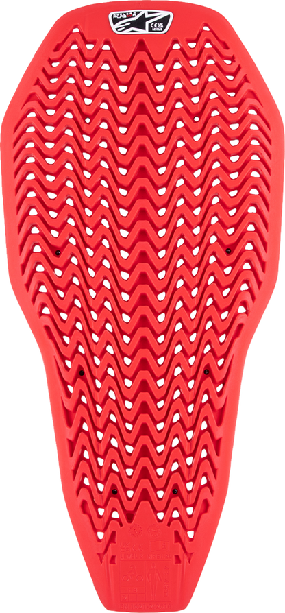 Alpinestars Nucleon Plasma full back insert in medium size, designed for motorcycle protective gear, with black and red padding.