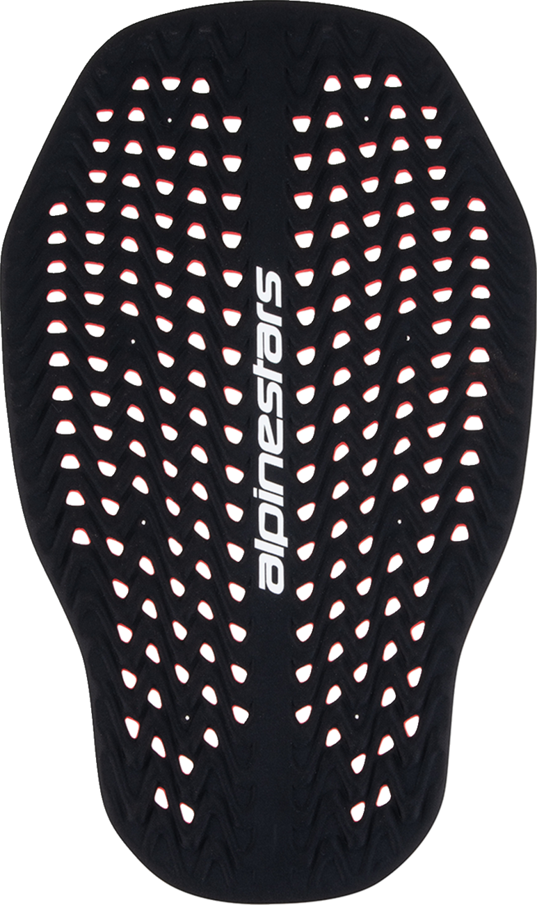 Alpinestars Nucleon Plasma back protector insert in large size, red and black, designed for motorcycle safety gear.