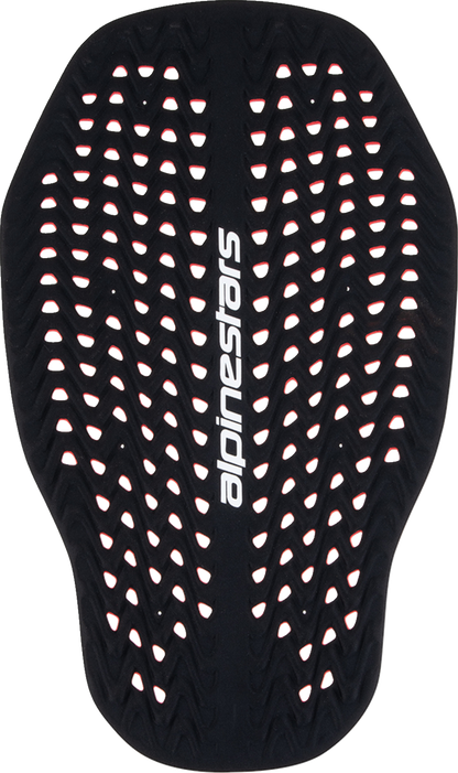 Alpinestars Nucleon Plasma back protector insert in large size, red and black, designed for motorcycle safety gear.