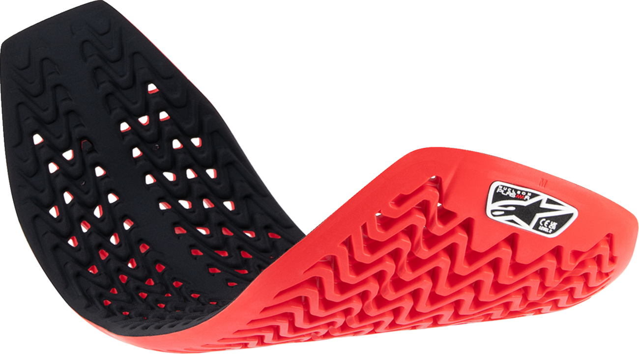 Alpinestars Nucleon Plasma full back insert in medium size, designed for motorcycle impact protection, shown in black with branding.