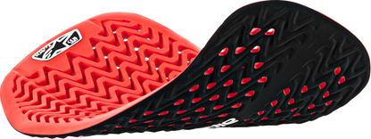 Alpinestars Nucleon Plasma back protector insert in large red and black for motorcycle gear, designed for impact absorption and safety.