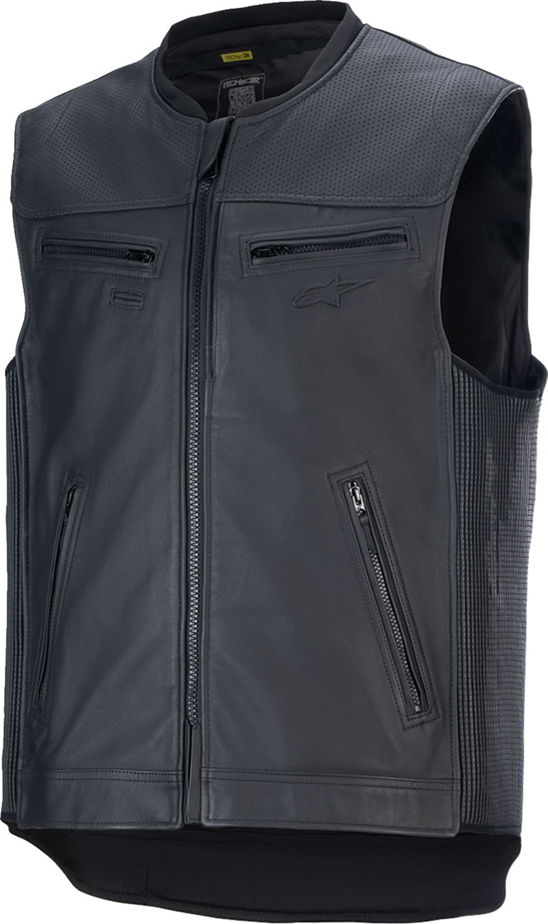ALPINESTARS TECH-AIR, Alpinestars Tech-Air 3 Leather Airbag Vest - Black, Size XS (Part No. 6500124-10-XS)