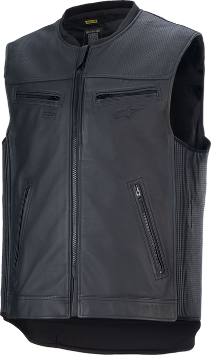 ALPINESTARS TECH-AIR, Alpinestars Tech-Air 3 Leather Airbag Vest - Black, Size XS (Part No. 6500124-10-XS)